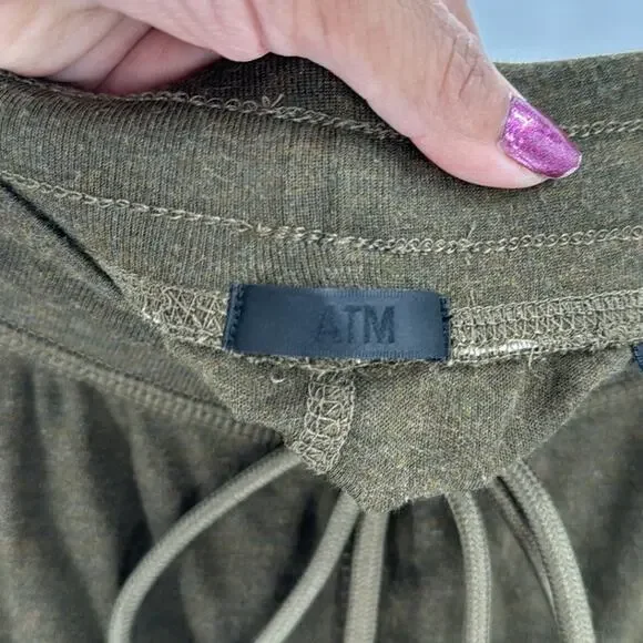 ATM ANTHONY THOMAS MELILLOModal-jersey maxi skirt army green maxi minimalist